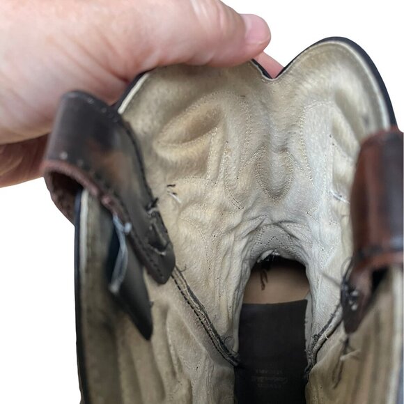 Cowboy Western Leather Boots Genuine Goodyear Welt, Canada, Women's 10.5 E - Picture 10 of 16